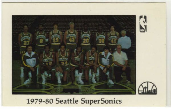 1979-80 Sonics Police Team Photo